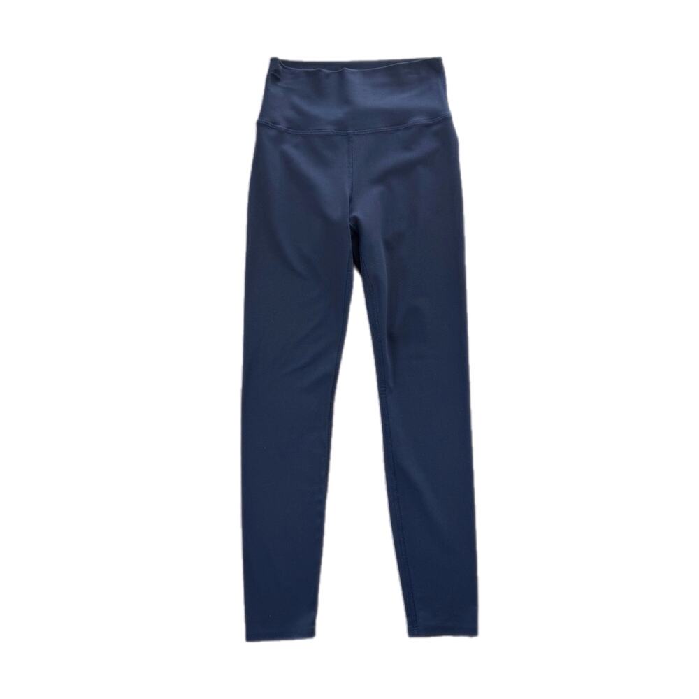 Carbon 38 Navy Blue Athleisure Casual Sporty Comfort Soft Workout Cute Leggings